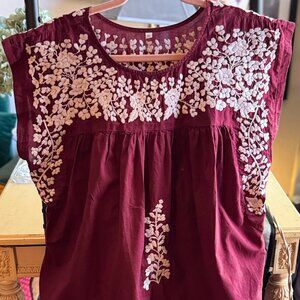 Spirit Dress 100% Cotton Embroidered Top